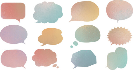 colorful speech bubble material/rainbow
