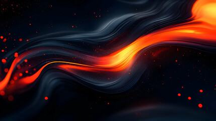 Abstract fiery swirl, space background