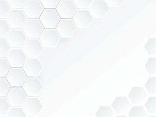 White Geometric Hexagonal Honeycomb Shape Texture Background Wallpaper