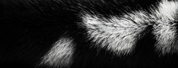 Close-up cow fur texture