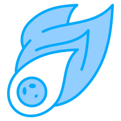 Comet Tail Icon For Design Elements