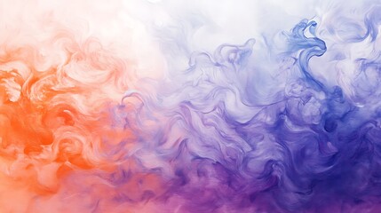 Fototapeta premium Abstract Swirling Orange Purple Paint Texture