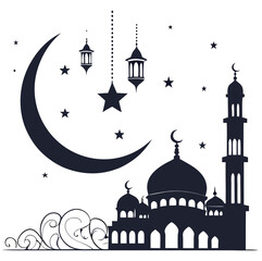 silhouette Ramadan image