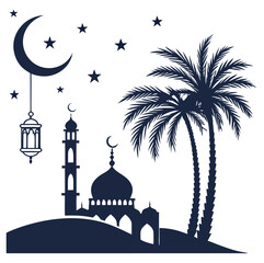 silhouette Ramadan image