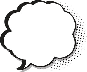 Empty comic speech bubble