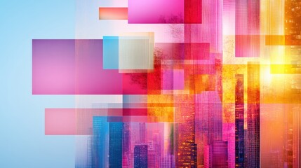 Fototapeta premium Colorful Modern World Design Collage for Creative Commercial Use