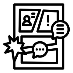 comic Line Icon © ilham