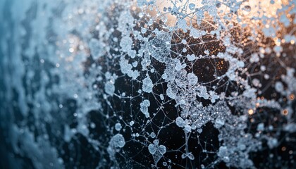 Obraz premium Gigapixel ice crystals nature's intricate designs