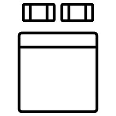 베개 이불 아이콘