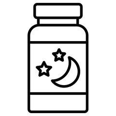 수면제 약통 아이콘