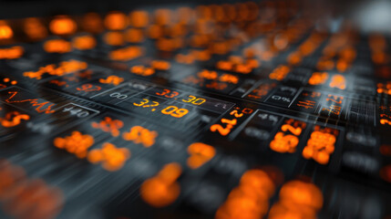 Vibrant forex chart background with world map and glowing numbers, showcasing financial data and trends