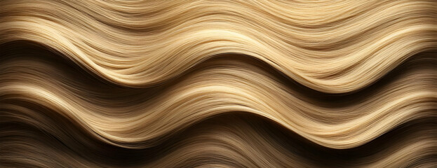 Blonde wavy hair texture background