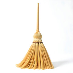 Broom white background
