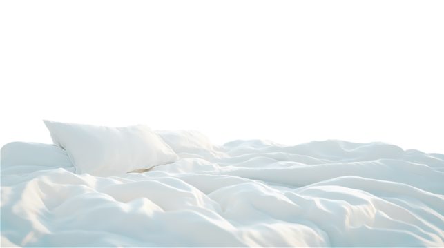 white bedding Hyper realistic