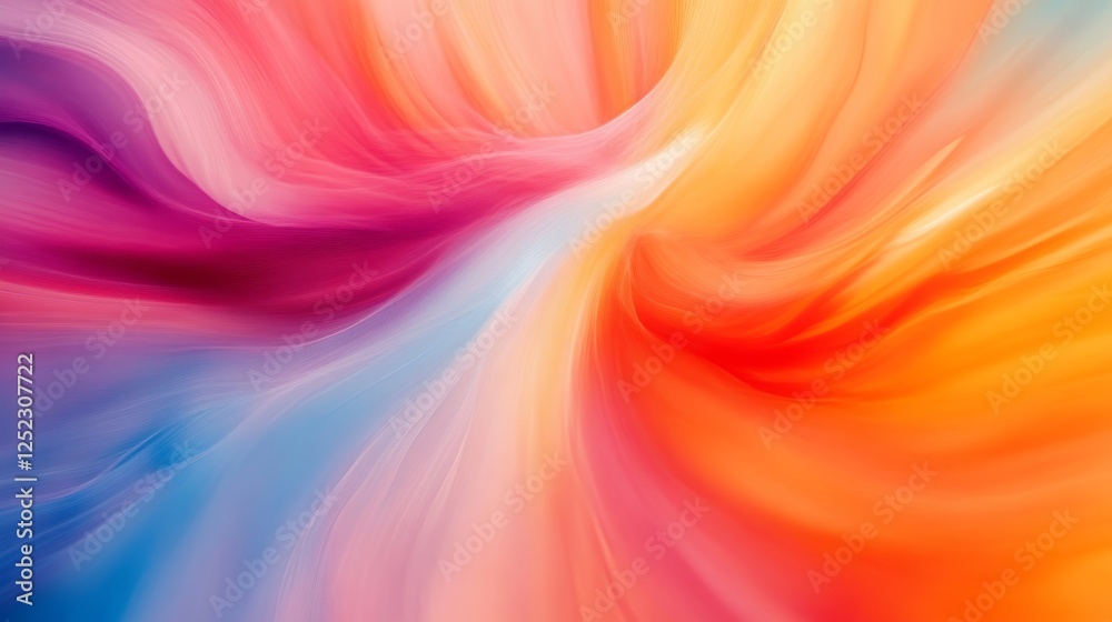 Poster vibrant abstract swirl of colors, dynamic motion. creative artistic expression concept