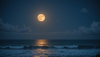 Moonlit ocean reflections beach photography night aesthetic