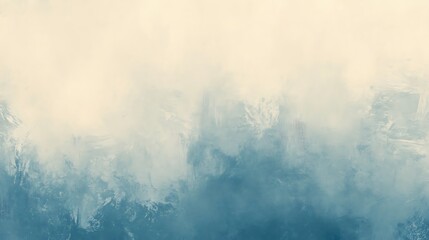 Abstract Blue and Beige Textured Painting