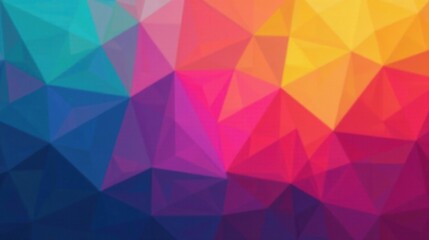 Obraz premium Abstract Colorful Low Polygonal Background Design Featuring Vibrant Hues and Geometric Shapes