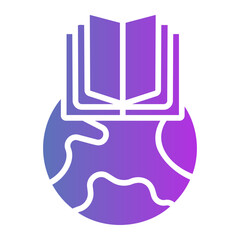 world book day Gradient icon