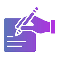 writing Gradient icon