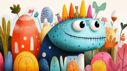 Colorful Friendly Monster