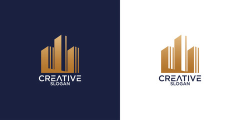 Fototapeta premium building logo design inspiration