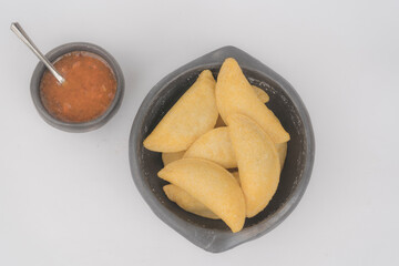 Fried empanadas, typical Colombian food