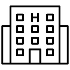 Hotel Outline Icon