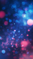 abstract colorful pink blue bokeh background floating glitter mobile vertical backdrop social media post wallpaper