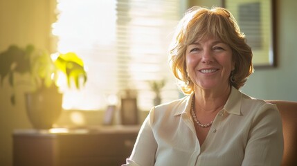 Warm and Attentive Counselor Listening to Clients in a Bright Office Setting