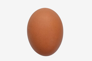 Chicken egg isolated on white background