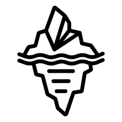 waste water Line Icon