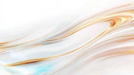 Obraz premium Abstract Fluid Gold And White Wave Background