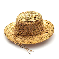 straw hat isolated on white