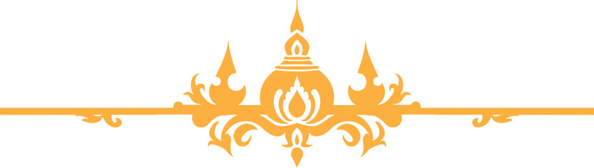 Thai ornament text divider