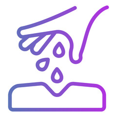 growing seed Gradient icon