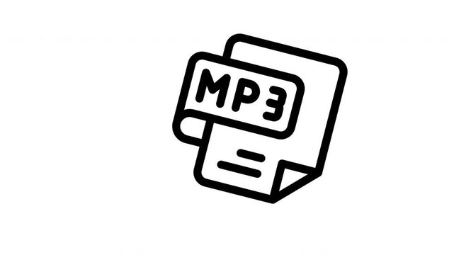 mp3 file animated icon