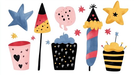 Colorful Party Elements