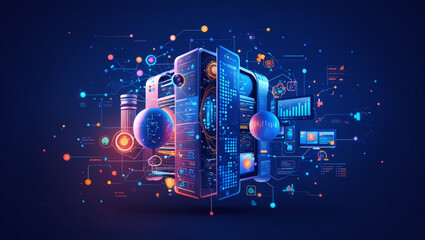 Data Analytics and Server Visualization Concept for Modern Technology Era