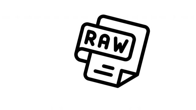 raw file animated icon