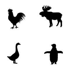 Unique logo design depicting wild animals as a symbol of protecting the ecosystem and forest life