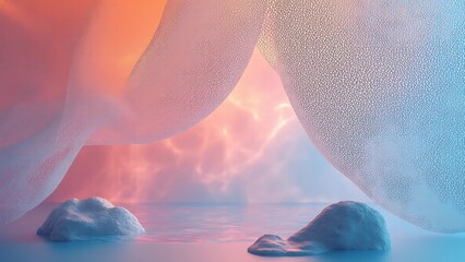 Transparent Layered Mesh with Soft Light Diffusion