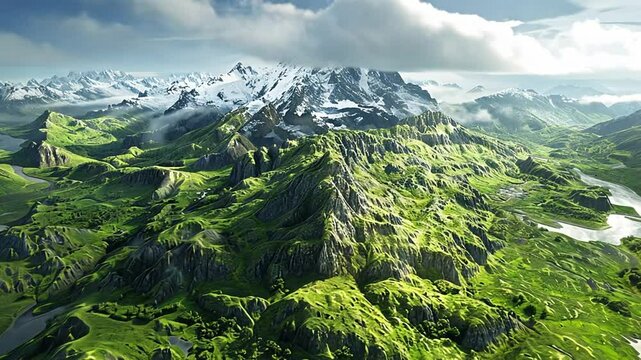 Aerial View of Plateau Footage 4K