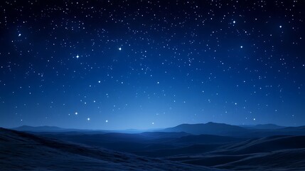 Starry night sky background.