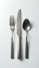 spoon tea spoon fork knife knife fork spoon teaspoon metal chrome white isolated knife fork spoon teaspoon metal chrome white