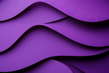 Minimalist Geometry: Violet Paper on Wine-Colored Background
