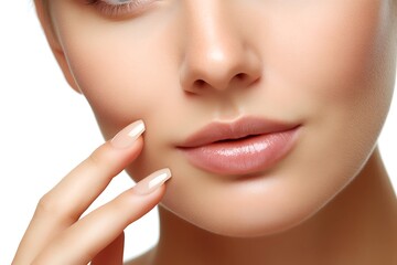 Obraz premium Portrait of young woman with perfect skin