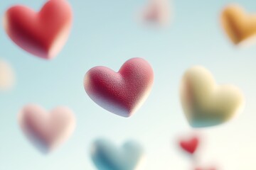 Obraz premium Hearts background, Valentine's day concept.
