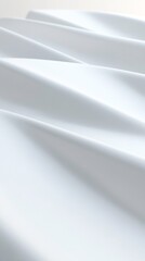 Abstract White Drapery Soft Light Subtle Curves. AI Generated