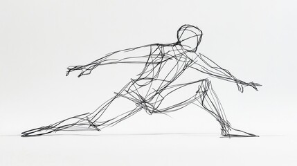 Dynamic Figure Sketch Art